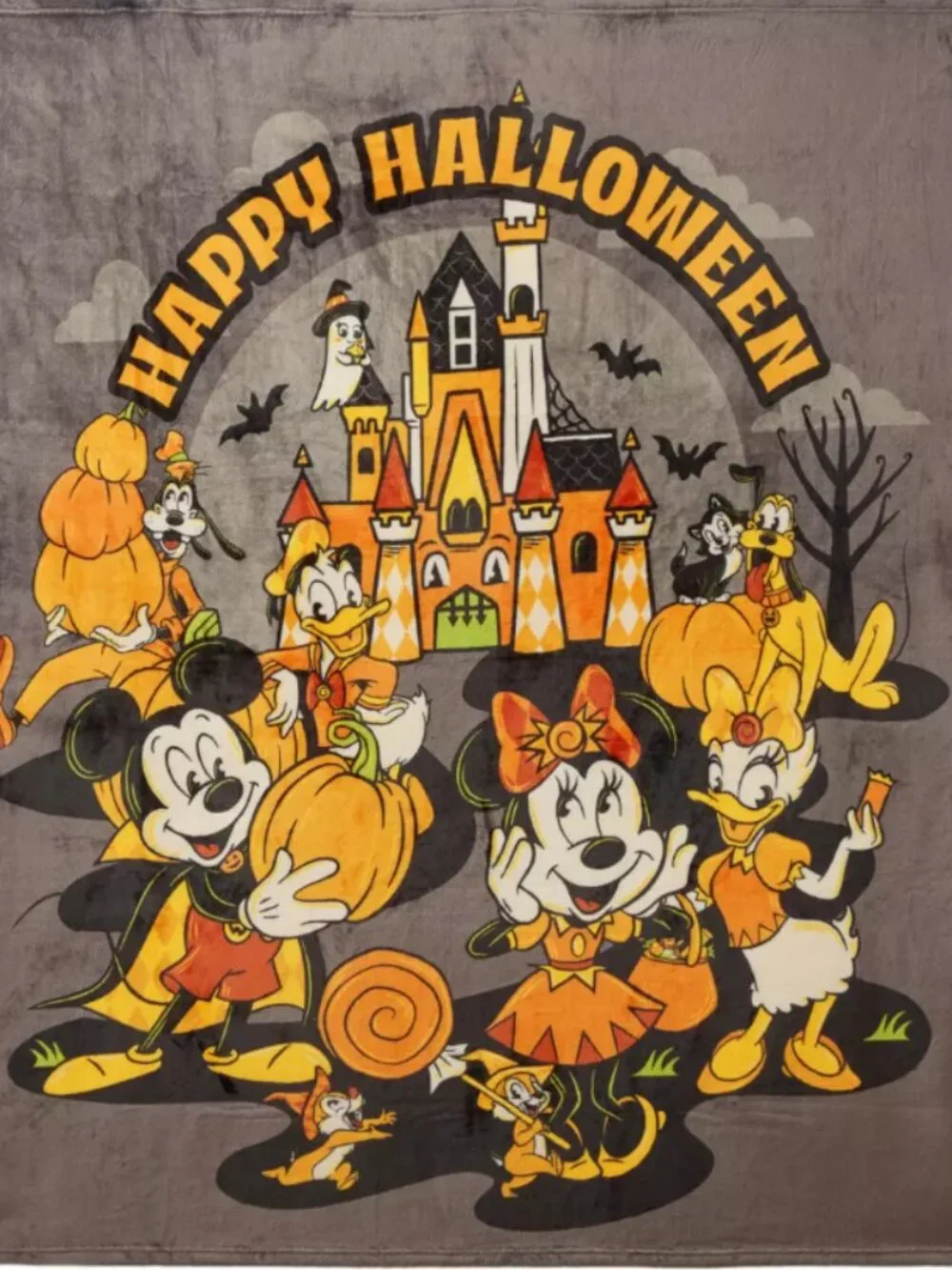 Mickey Mouse and Friends Halloween Fleece Throw 2026